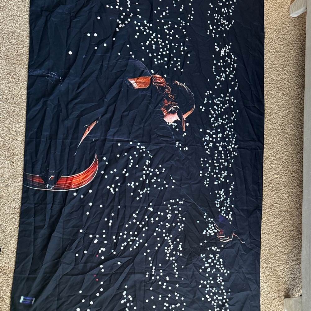 Amazon Black and Orange Starry Night Tapestry